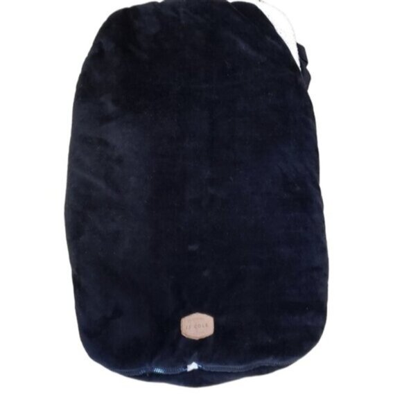 JJ Cole Bundle Me Car Seat Cover Black Faux Sherpa Lining Cozy Warm Winter - Picture 10 of 10